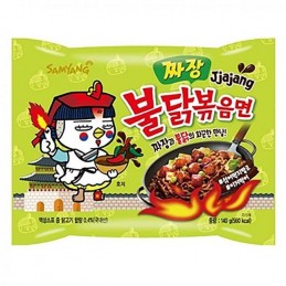 Samyang Jjajang hot chicken...